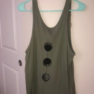 RVCA green moon phase tank